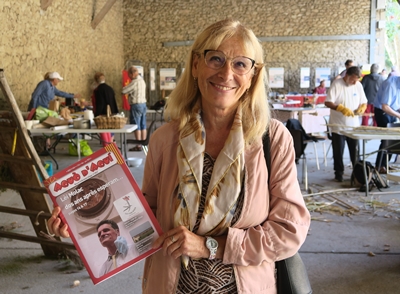 Pauleta Aubert, ajoncha au cònse de Miramas, delegada a la Cultura. Per ela s'agis de sostar leis iniciativas favorablas a la lenga d'òc e mai que tot aquelei fachas per la partejar (photo MN)