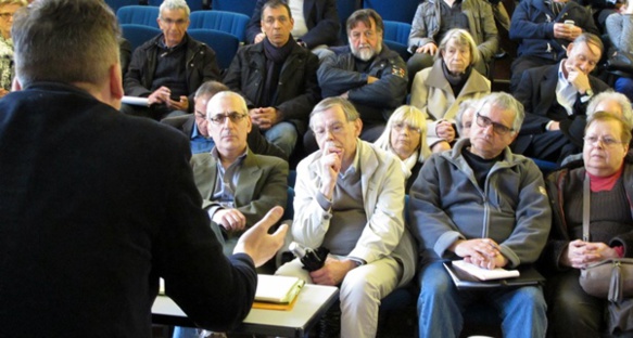 Le 14 mars à Gassin, restitution des travaux de commissions (photo MN) Le 14 mars à Gassin, restitution des travaux de commissions (photo MN)