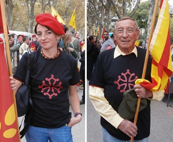 Marie-Laurence et André Saissi : la langue occitane accrochée au coeur. "Et il en faut!" (Montage sur photos AC DR)