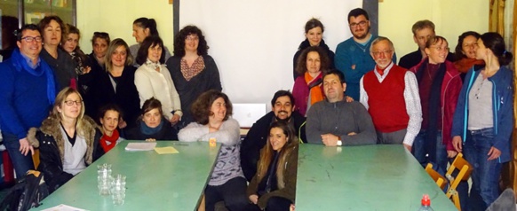 Le 24 février dernier les professeurs en formation des Calandretas en session au CDP avec Jean-Marc Courbet (photo XDR)