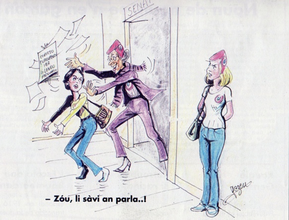 Sous le pseudonyme de Jezou, Gérard Phavorin dénonce la religion du centralisme uniformisateur, dans Prouvenço d'Aro, depuis des années (XDR) Sous le pseudonyme de Jezou, Gérard Phavorin dénonce la religion du centralisme uniformisateur, dans Prouvenço d'Aro, depuis des années (XDR)