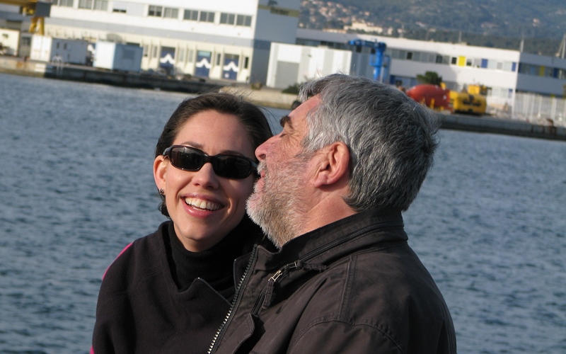 Avec Liza en tournage à La Seyne en 2009 (photo MN)