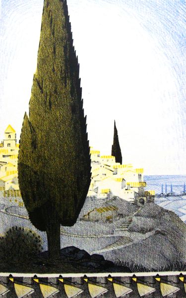 illustration de Lelée pour Louange du cyprès de Gabriel Boissy (1928)