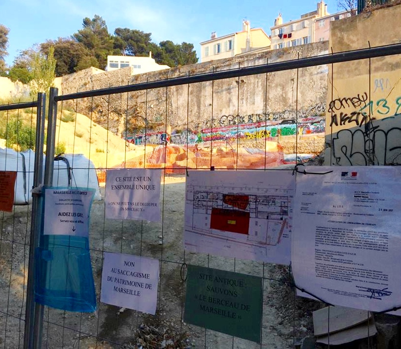 Rue de la Corderie : immeuble Vinci, ou vestiges grecs du Vè avant JC ? (photo AR DR)