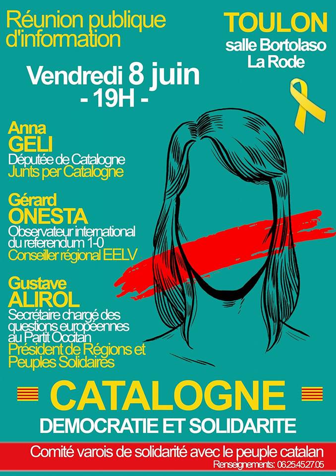 Anna Géli à Toulon le 8 juin : "la régression de la liberté vous concerne tout autant"