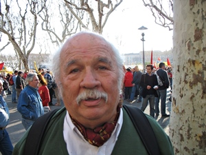 Pèire Pessemessa en 2007 a Béziers. Li devem un documentàri sus Jorgi Reboul (photo MN)