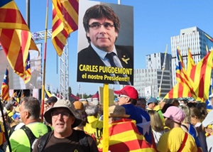 Il reste le président légitime des Catalans, et devient le symbole de l'affaiblissement des valeurs démocratiques de l'Europe (photo ANC DR)