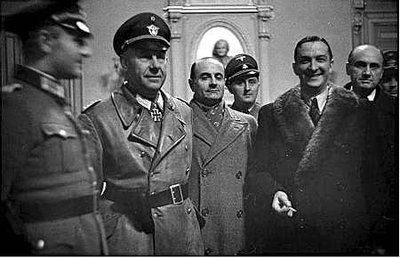 René Bousquet, à droite, avait organisé la rafle pour le compte des Allemands. La destruction du Vieux Port pourrait avoir été ordonnée pour faciliter une opération immobilière ultérieure (photo XDR)