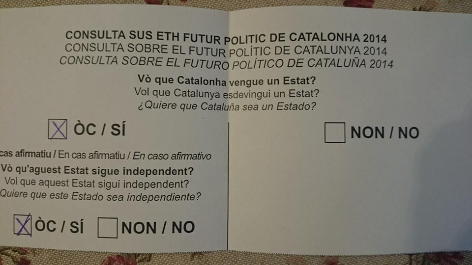 Pour la première fois au monde, un bulletin de vote rédigé en occitan (photo MN)