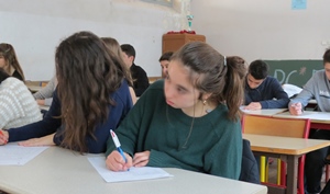 Cours d'occitan-langue d'oc à Nice. La belle vitalité peut être découragée par la réforme les lycées (photo MN)