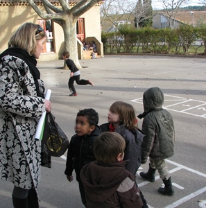 Ecole centre continu d'apprentissage de la langue régionale au nord d'Aix-en-Provence. Un enseignant habilité y reçoit toutes les classes durant la semaine, à raison de six heures chacune. Mais sa formation n'est pas payée par l'Education Nationale (photo MN)