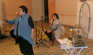 Magali, la Cato Blanco e lou Calignaire...Mistral mis en scène à Mirabel-les-Baronnies (photo AC) Magali, la Cato Blanco e lou Calignaire...Mistral mis en scène à Mirabel-les-Baronnies (photo AC)