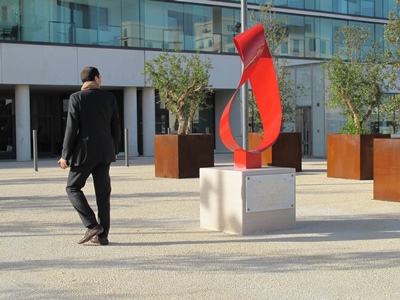 Joliette, le quartier d'affaires Euroméditerranée, où aller depuis le centre n'est jamais un problème (photo MN)