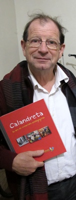 Jean-Louis Blénet fête les trente ans de la fédération des Calandretas, qui édite un énorme bouquin pour rendre compte de l'escomessa (photo MN)