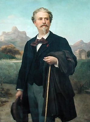 Frédéric Mistral en 1888, peint par Jean-Baptiste Clément (XDR)