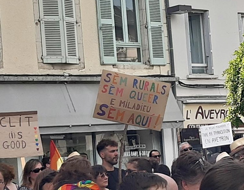 L'occitan dit la différence, et les marcheurs des fiertés s'en félicitent (photo Laurie Privat DR)