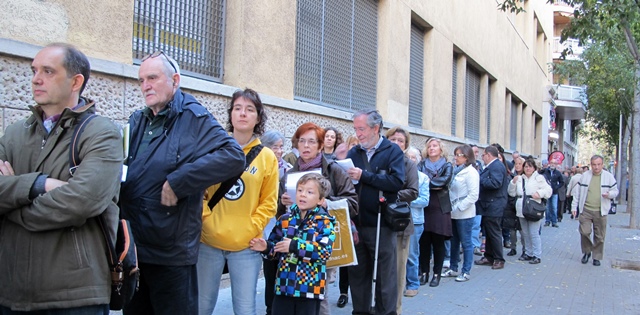 Deux millions et deux cent cinquante mille personnes ont voté le "9N" : Catalans ou résidents de plus de seize ans demeurant depuis plus de deux ans en Catalogne (photo MN)