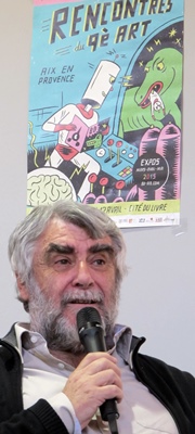 Jean-Pierre Belmon à Aix : "des aides pour traduire les BD en oc et donner une impulsion aux créateurs" (photo MN)