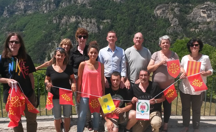 Une partie de l'équipe organisatrice des Rescontres Occitans de Braus (photo XDR)