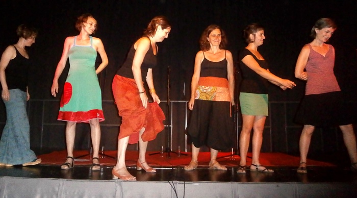 En soirée, le choeur La Roquette (photo AC)