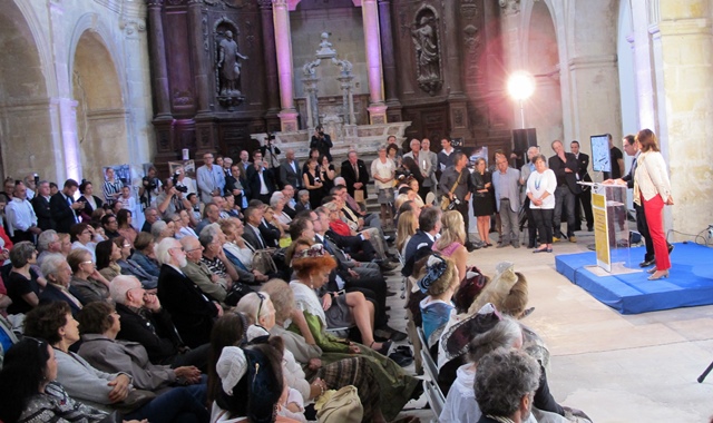 Des annonces attendues par beaucoup. Martine Vassal et Hervé Schiavetti dans la Chappele des Jésuites (photo MN)