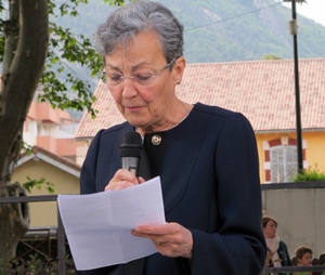 Des élus ont, dans leurs discours préliminaires, fait montre d'une volonté d'aller plus loin pour l'affichage et l'enseignement de la langue régionale, telle Genevière Primiterra, vice présidente du Conseil Départemental 04, déléguée à la Langue Provençale (photo MN)